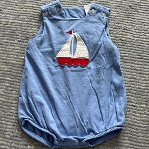 Blue Sailboat Kids One Piece